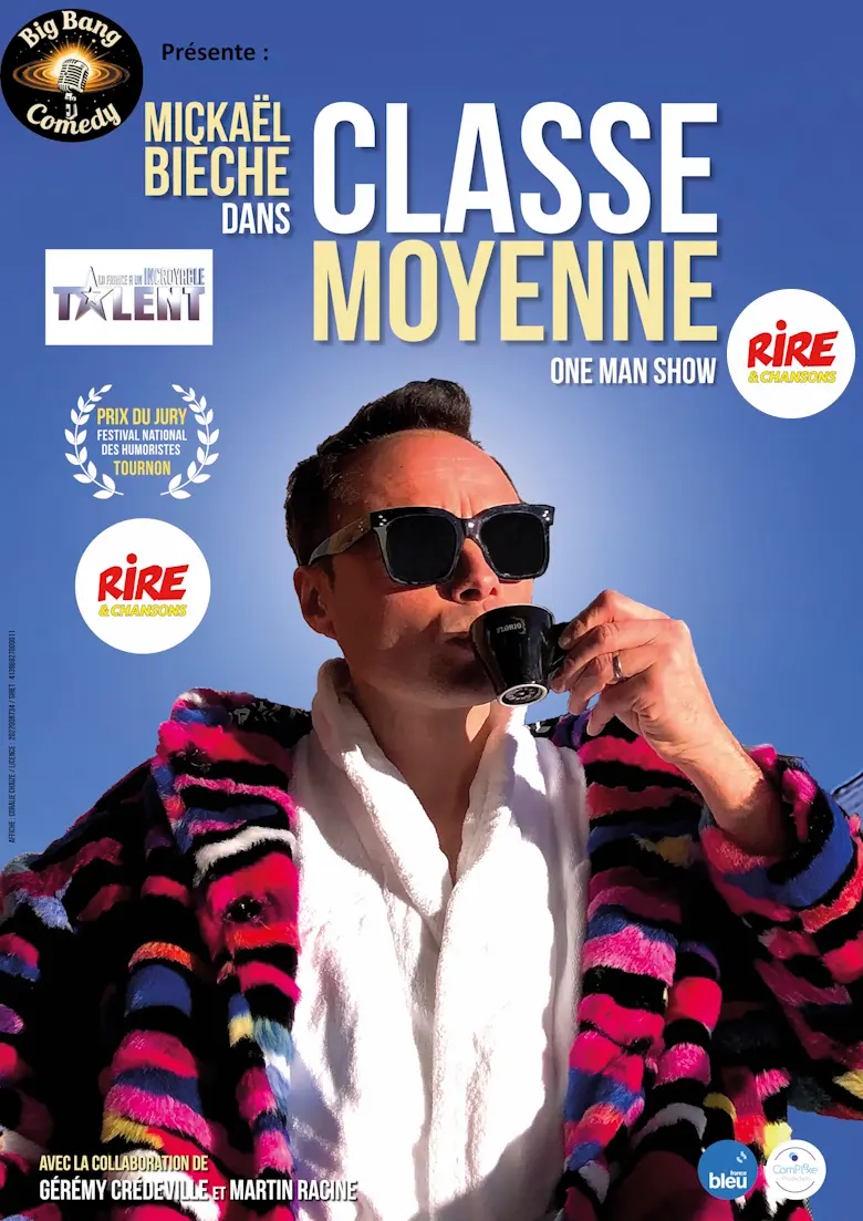Mickael Bieche arrive à Barinque prés de pau. L humoriste passé sur comedie + M6 rire et chansons